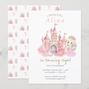 Princess Birthday Party Kaart