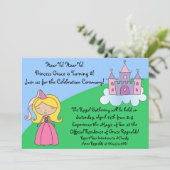 Princess Birthday Party Kaart (Staand voorkant)