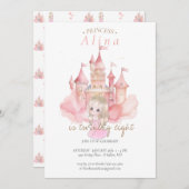 Princess Birthday Party Kaart (Voorkant / Achterkant)