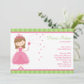 Princess Birthday Party Kaart (Staand voorkant)