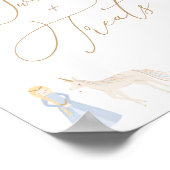 Princess Birthday Party Sweets and Treons Sign Poster (Hoek)