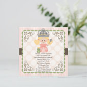 Princess Birthday Photo Invitations Blonde Kaart (Staand voorkant)