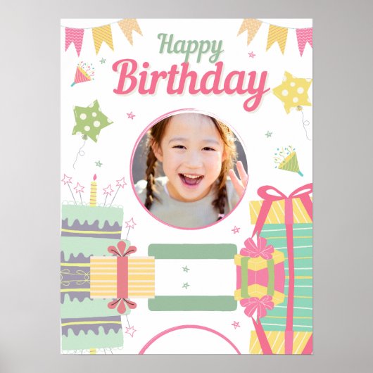 princess birthday poster (Voorkant)