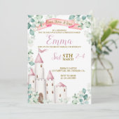 Princess Birthday, Princess Party, Castle Kaart (Staand voorkant)