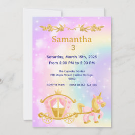 Princess  Birthday Samantha 3 Birthday Party Kaart
