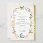 Princess Birthday Storybook Invitation Kaart (Achterkant)