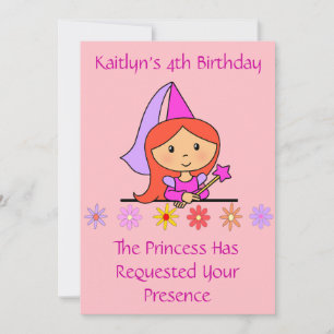 Princess Birthday Uitnodiging