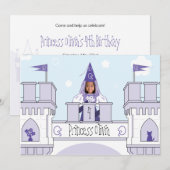 Princess Birthday Uitnodiging (Voorkant / Achterkant)