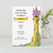 Princess Birthday Uitnodiging (Staand voorkant)