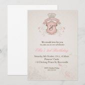 Princess Birthday Uitnodiging (Voorkant / Achterkant)