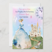 Princess Birthday Uitnodiging (Voorkant)