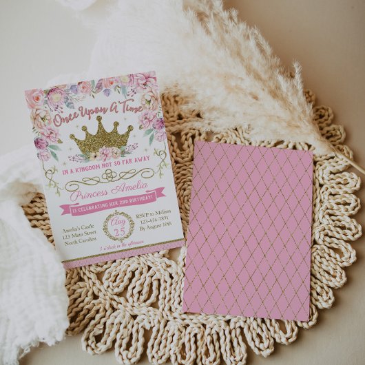 Princess Birthday Uitnodiging