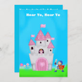 Princess Birthday Uitnodiging (Voorkant / Achterkant)