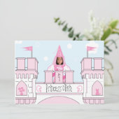 Princess Birthday Uitnodiging (Staand voorkant)