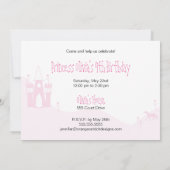 Princess Birthday Uitnodiging (Achterkant)