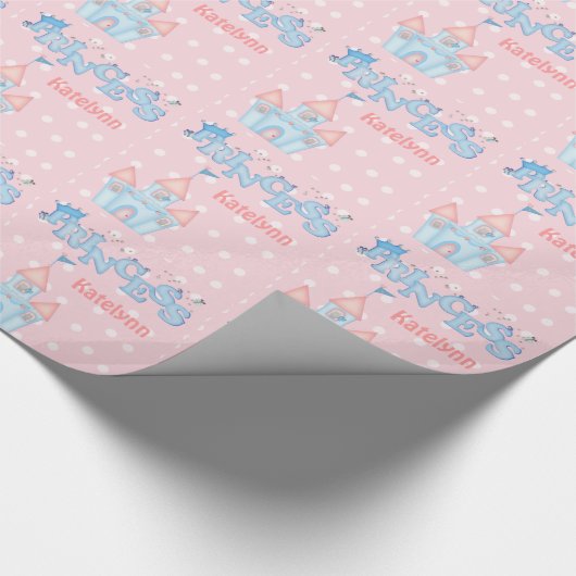 Princess Birthday Wrapping Paper Cadeaupapier (Hoek)