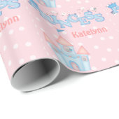 Princess Birthday Wrapping Paper Cadeaupapier (Rol Hoek)