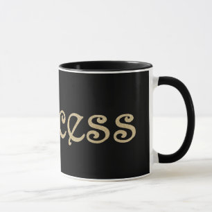 Princess Black en Gold Personalized Mok