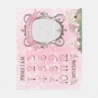 Princess Blanket voor maandelijkse foto's van mijl Fleece Deken
