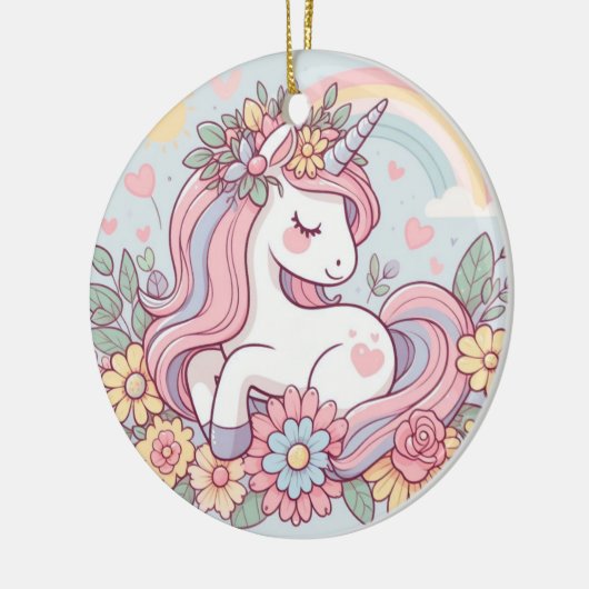 Princess Blossom Keramisch Ornament (Links)