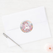 Princess Blossom Ronde Sticker (Envelop)