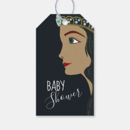 Princess Blue Baby shower Cadeaulabel