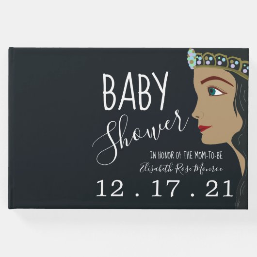 Princess Blue Baby shower Gastenboek (Voorkant)