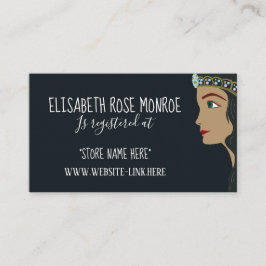 Princess Blue Baby shower Gift Registry Informatiekaartje