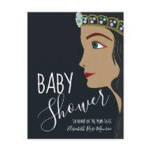 Princess Blue Baby shower Invitation