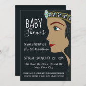 Princess Blue Baby shower Kaart (Voorkant / Achterkant)