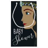 Princess Blue Baby shower Klein Cadeauzakje (Achterkant)