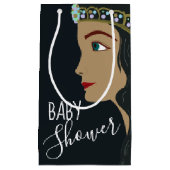 Princess Blue Baby shower Klein Cadeauzakje (Voorkant)