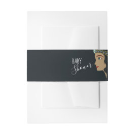 Princess Blue Baby shower Uitnodigingen Wikkel