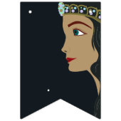 Princess Blue Baby shower Vlaggetjes (Eerste vlag)