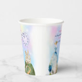 Princess Blue Birthday Kinder Papieren Bekers (Rechts)