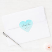 Princess Blue Elegant Storybook Swirl Wedding Hart Sticker (Envelop)