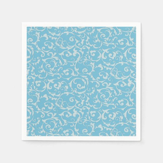 Princess Blue Royal Storybook Fairy Tale Chic Servet (Voorkant)