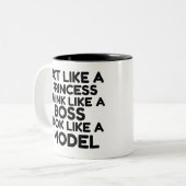 Princess, Boss, model Tweekleurige Koffiemok (Voorkant links)