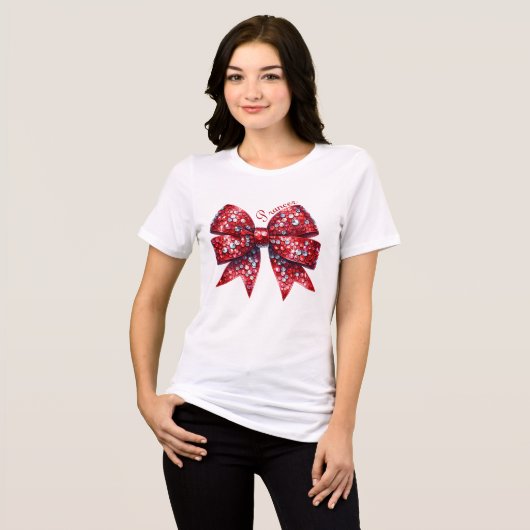 Princess Bow Sparkle T-shirt (Voorkant volledig)