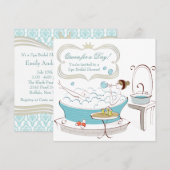 Princess Bride Spa Bruidsuitnodiging Kaart (Voorkant / Achterkant)