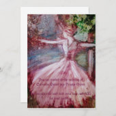 "Princess Bride" Wedding Invitation Kaart (Voorkant / Achterkant)