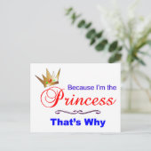 Princess Briefkaart (Staand voorkant)