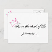Princess briefkaart (Voorkant / Achterkant)