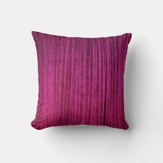 Princess Bright Pink velvet textuur Kussen (Voorkant)