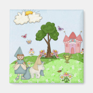 Princess - Brown hair Magneet