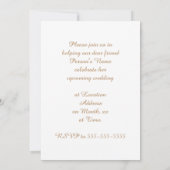  Princess Bruids Douche Uitnodigingen (Achterkant)