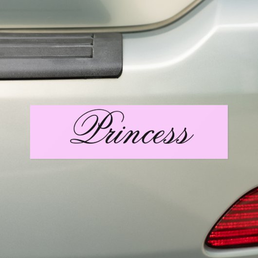 Princess Bumpersticker (Op auto)