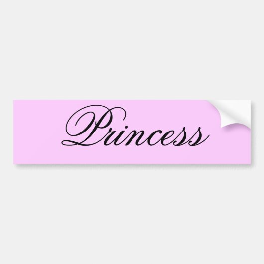 Princess Bumpersticker (Voorkant)