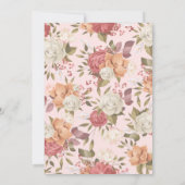 Princess Bunny Rabbit Persoonlijke Birthday Party Kaart (Achterkant)