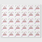 Princess Cake en Magic Wands Cadeaupapier (Vlak)